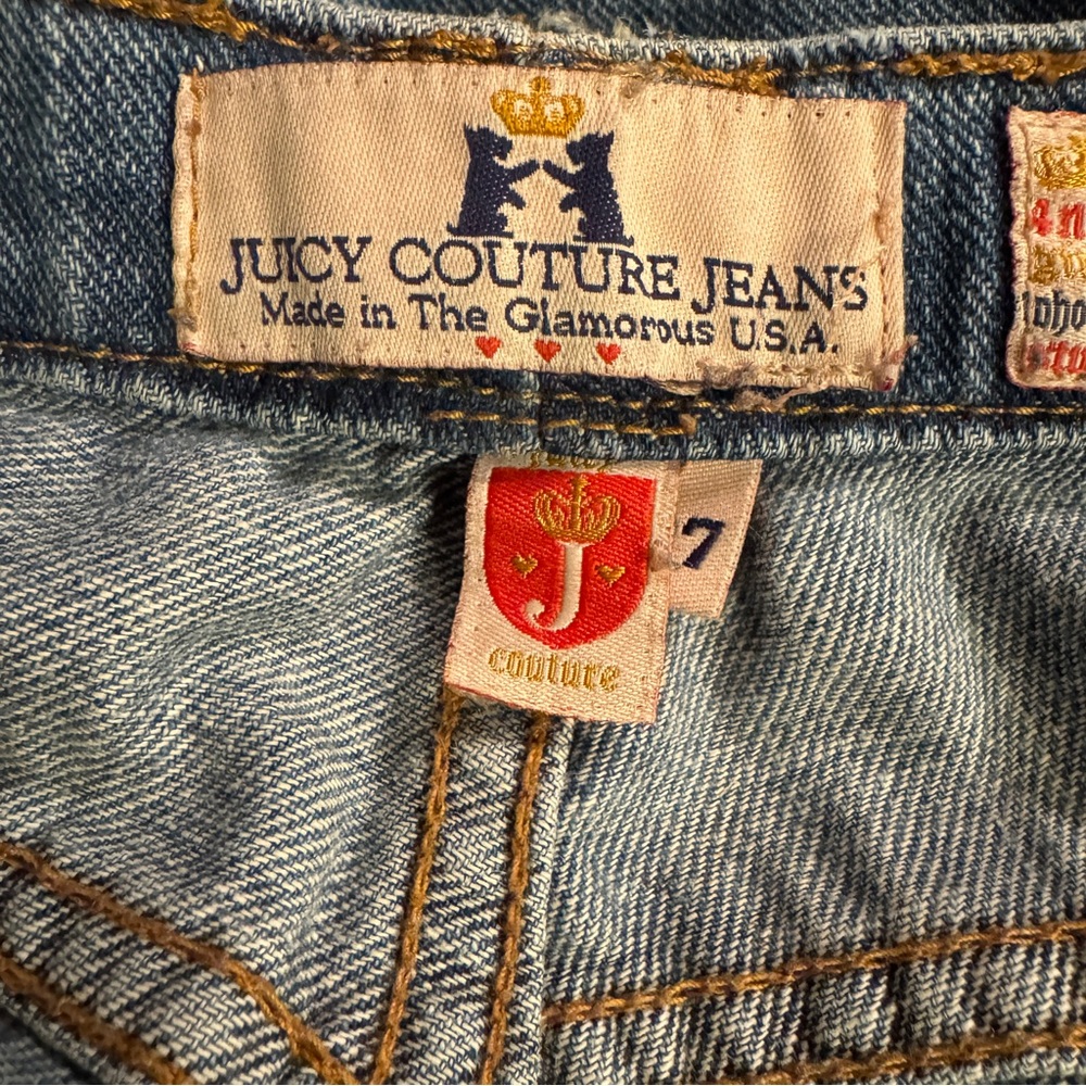 Juicy Couture cropped Blue Jeans